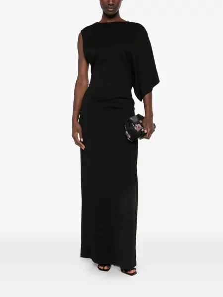 Rochie maxi Christopher Esber drapată negru