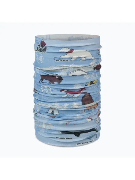 Multifunkciós gyerek csősál BUFF Original Ecostretch imus washed blue. Méret: OS kék