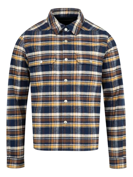 Kostkovaná košile Rick Owens Drkshdw modrá