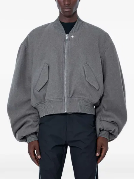 Geacă bomber Rick Owens de lână gri