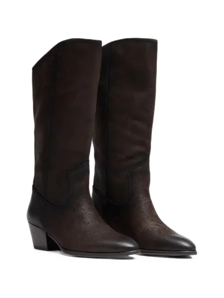 Botine Ash din piele maro