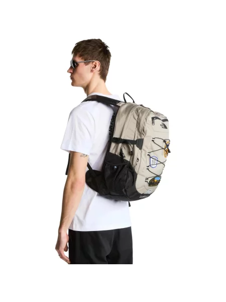 Geantă The North Face clasică cu strasuri gri