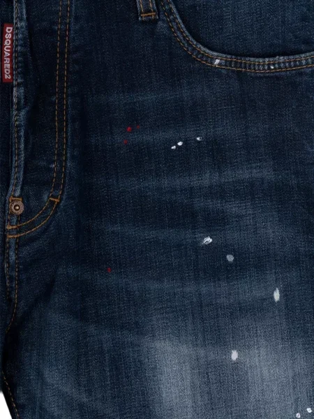 Pantaloni scurți Dsquared2 cu buline roșu