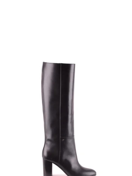 Usnjene škornji Dsquared črna