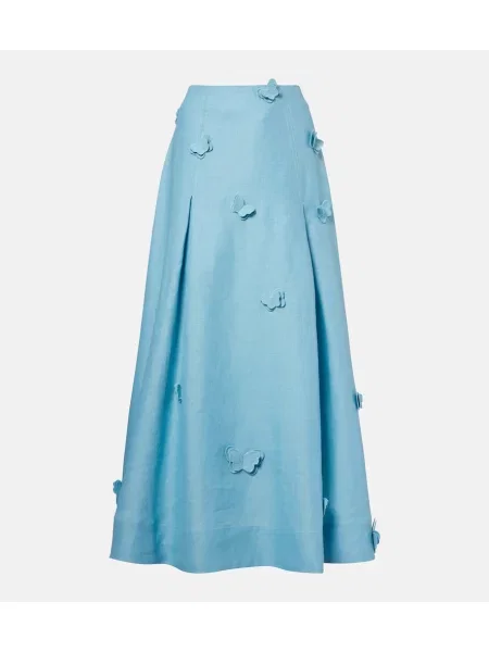 Fustă midi Farm Rio de in până la genunchi albastru