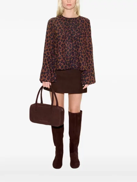Top Simon Miller cu imagine cu model leopard maro