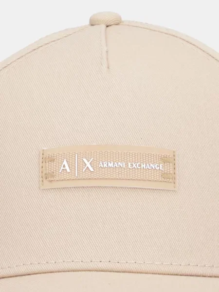 Шапка с козирка Armani Exchange зелено