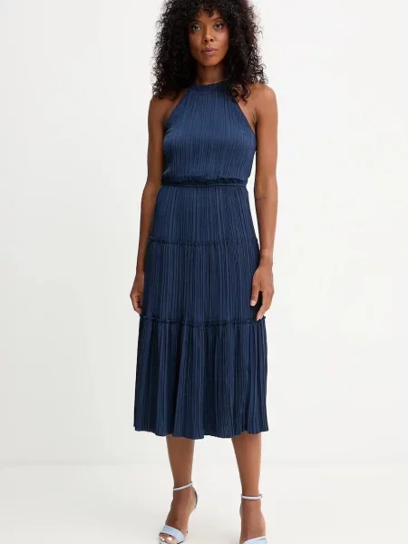 Morgan rochie bleumarin midi evazați ROMINA