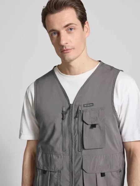 Bezrękawnik trekkingowy Columbia Silver Ridge Utility city grey srebrna