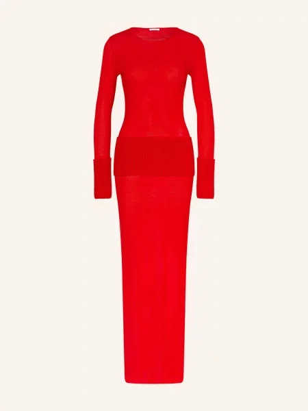 Alaïa Pletené Šaty červená