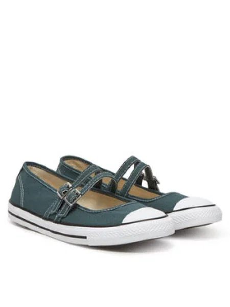 Converse Baleríny Chuck Taylor All Star Dainty Mary Jane zelená