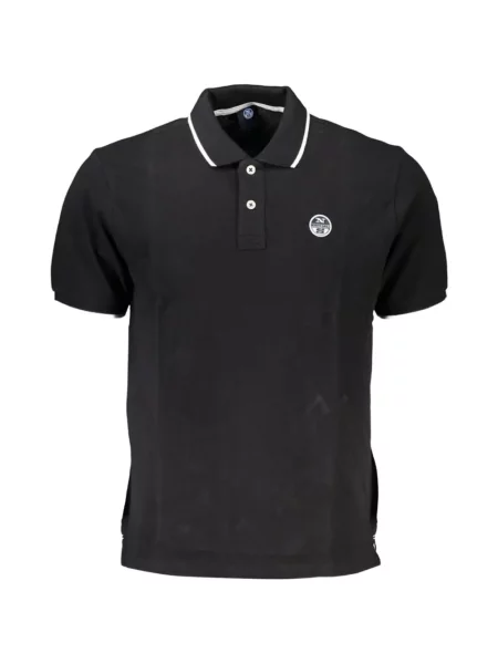 Tricou polo North Sails cu autograf negru