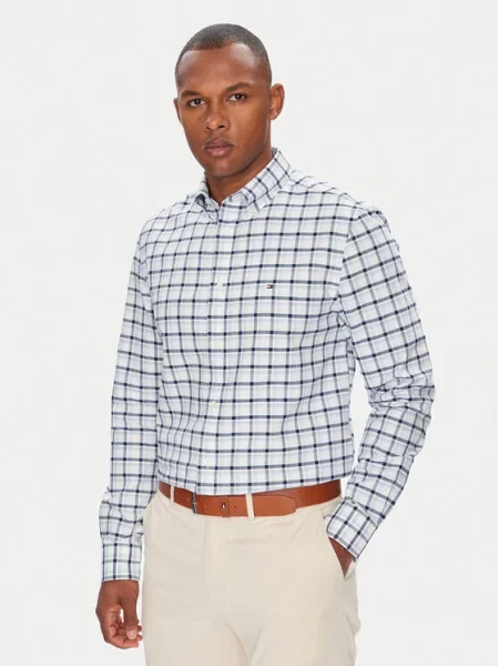 Tommy Hilfiger Srajca Heritage Oxford modra