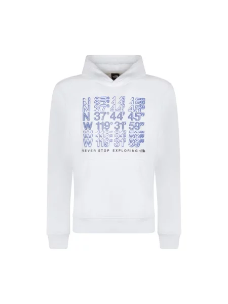 Bluza z kapturem The North Face z kapturem z logo biała