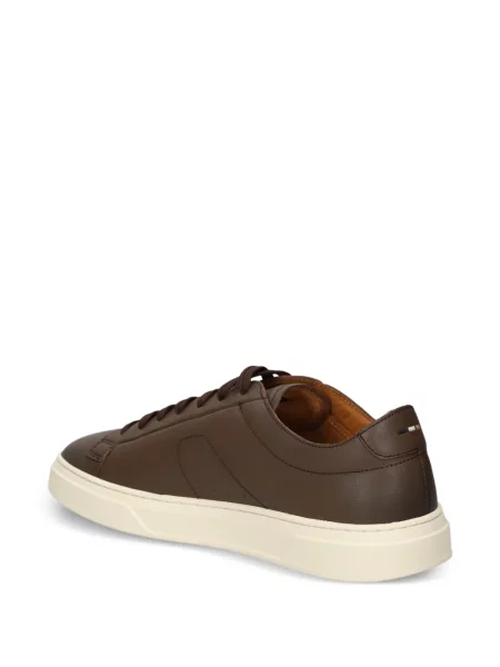 Sneakerși Boss din piele maro
