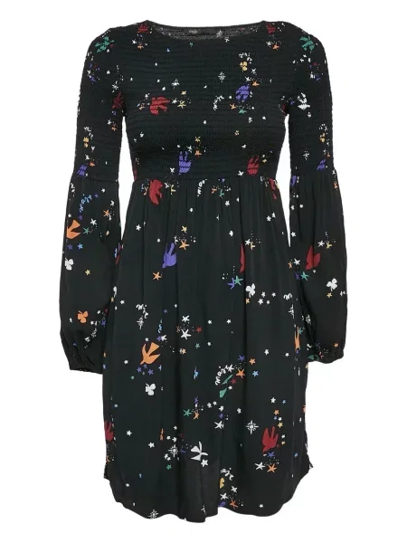 Костюм мини рокля Maje с принт черно