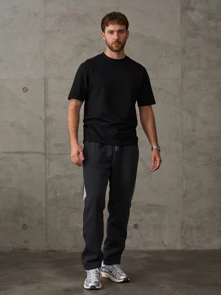 Штани спортивні ISSA Plus темно-сірий комбінований верх сірі