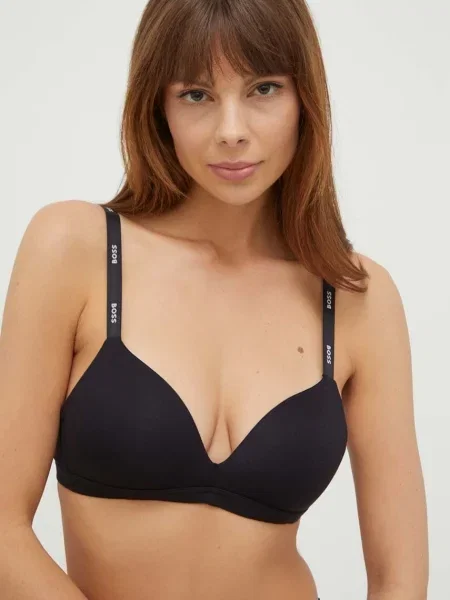 Сутиен BOSS с изчистен дизайн черно