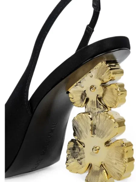Φλοράλ mules Kat Maconie μαύρο