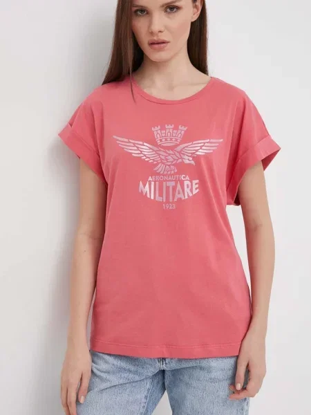 Тениска Aeronautica Militare розово