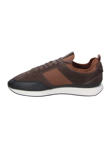 Sneakersy Calvin Klein Retro Runner Sock Laceup Mix hnedá