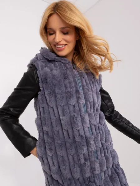 Vestă Fashionhunters gri