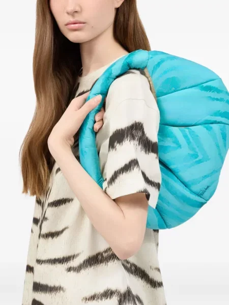 Geantă shopper Roberto Cavalli albastru