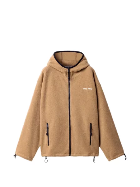 Hanorac cu glugă Miu Miu din fleece