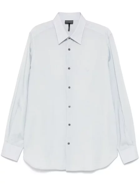 Cămașă Emporio Armani cu dungi albastru