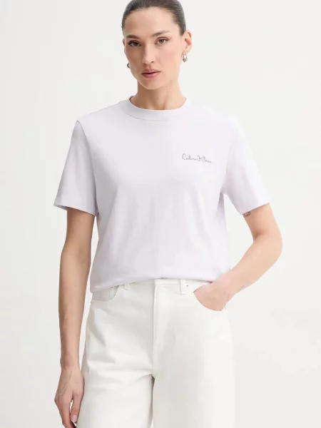 Calvin Klein Jeans tričko fialové