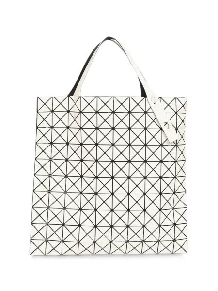 Geantă Bao Bao Issey Miyake cu imprimeu geometric alb