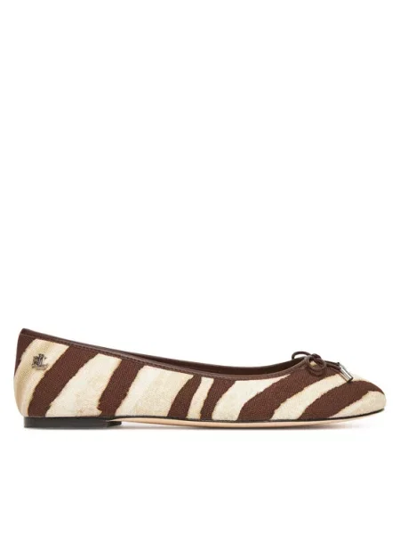Μπαλαρίνες LAUREN RALPH LAUREN καφέ