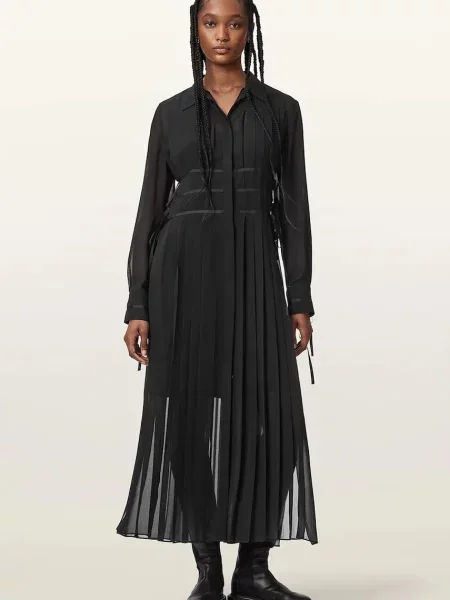 AllSaints rochie MINNA negru