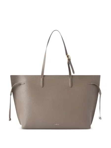 Geantă shopper Furla din piele maro