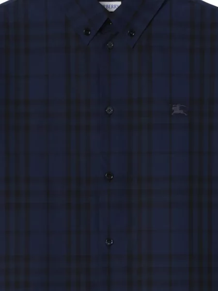 Kockás puplin ing Burberry kék