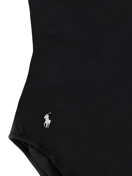 Δερμάτινο polo Polo Ralph Lauren με κέντημα μπλε