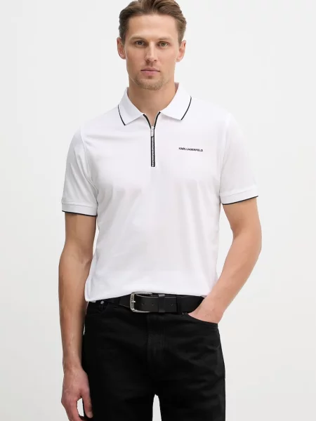 Karl Lagerfeld polo de alb
