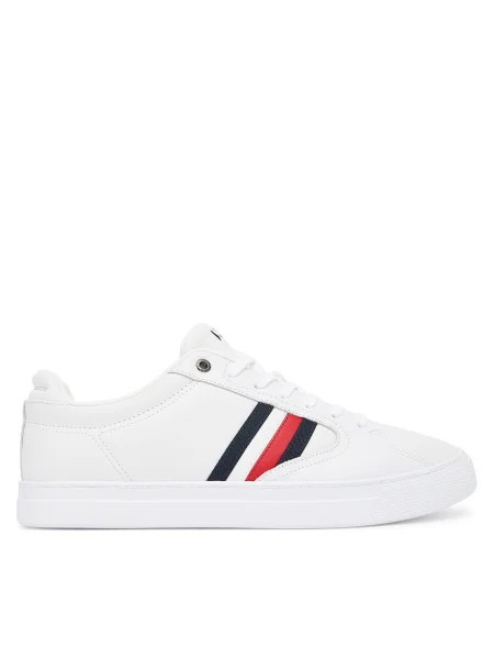 Pruhované tenisky Tommy Hilfiger biela