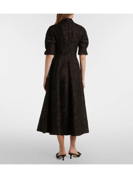 Rochie midi Emilia Wickstead maro