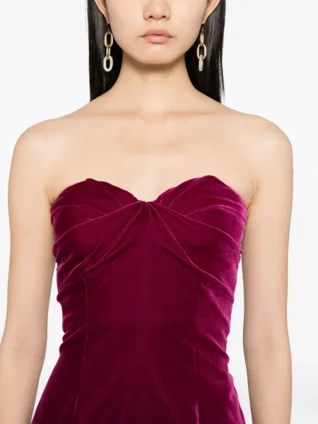 Rochie Tom Ford drapată de costum violet