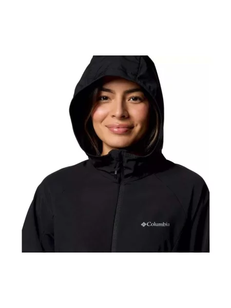 Vestă Columbia softshell cu glugă negru