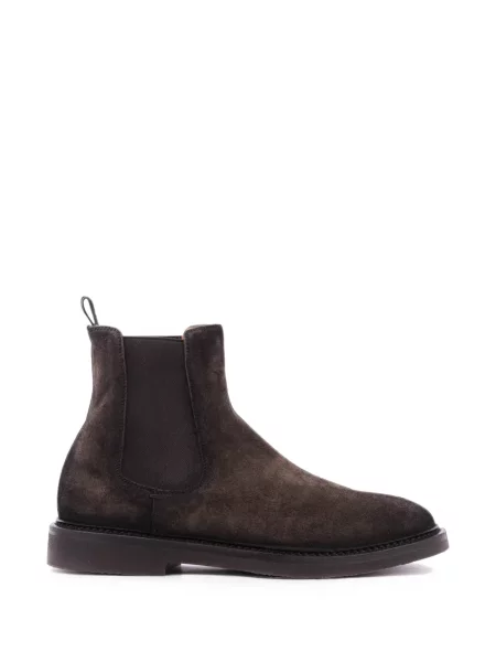 Botine chelsea Officine Creative din piele de căprioară maro
