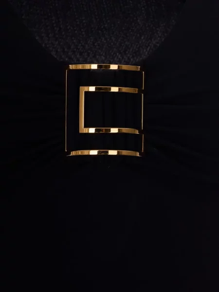 Top Elisabetta Franchi jersey s autogramem černý