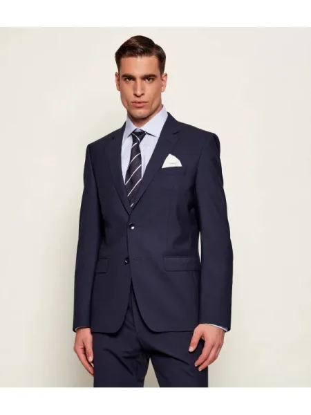 BOSS BLACK De lână sacou H-Huge-MM negru