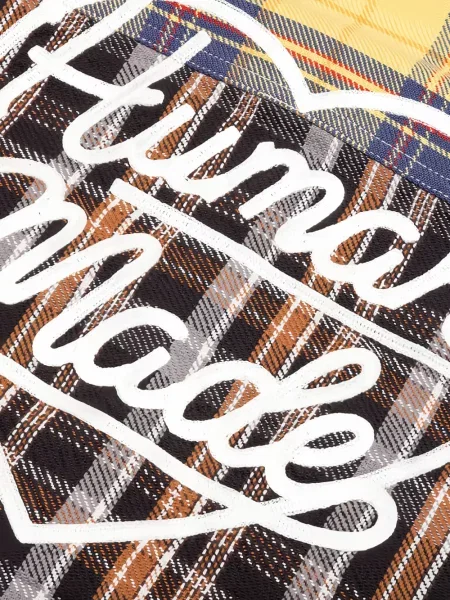 Košile Human Made se srdcovým vzorem žlutá