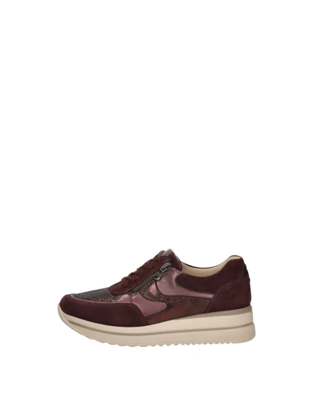 Sneakersy Waldläufer sznurowane zamszowe czerwone