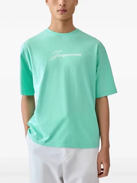 Tricou Jacquemus cu imagine verde