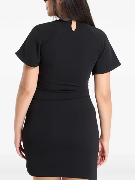 Rochie Samsøe Samsøe asimetrică negru