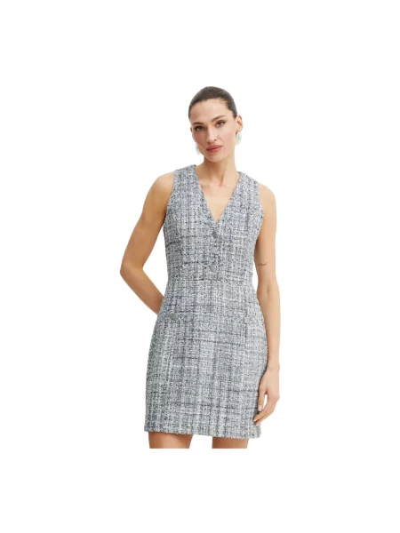 Guess sukienka SADIE granatowy mini dopasowana niebieska