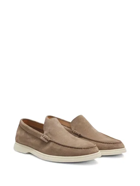 Pantofi loafer Boss din piele de căprioară